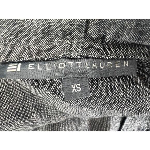 Elliott Lauren Women's Linen Hooded Jacket Gray Size XS - Picture 4 of 8